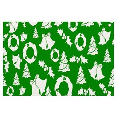 Green  Background Card Christmas  Banner And Sign 6  X 4  by artworkshop