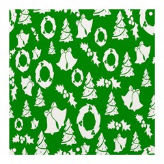 Green  Background Card Christmas  Banner And Sign 3  X 3  by artworkshop