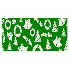 Green  Background Card Christmas  Banner And Sign 4  X 2  by artworkshop