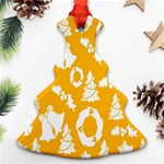 Card Christmas December Christmas Tree Ornament (Two Sides) Front