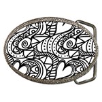 Seamless-pattern Love Karakter Belt Buckles Front