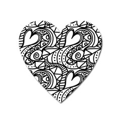 Seamless-pattern Love Karakter Heart Magnet