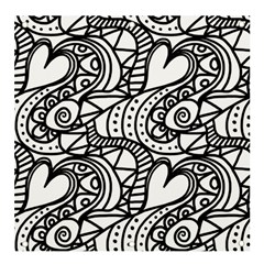 Seamless-pattern Love Karakter Banner And Sign 4  X 4 