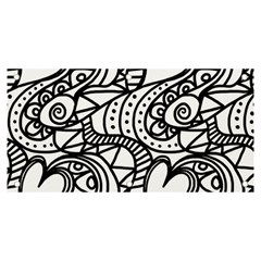 Seamless-pattern Love Karakter Banner And Sign 6  X 3  by nateshop