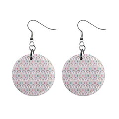 Seamless-pattern Mini Button Earrings by nateshop