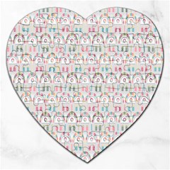 Seamless-pattern Jigsaw Puzzle (heart) by nateshop