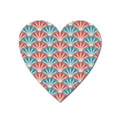 Seamless-patter-peacock Heart Magnet