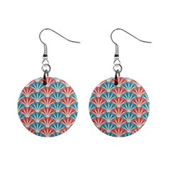 Seamless-patter-peacock Mini Button Earrings by nateshop