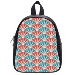 Seamless-patter-peacock School Bag (small) by nateshop