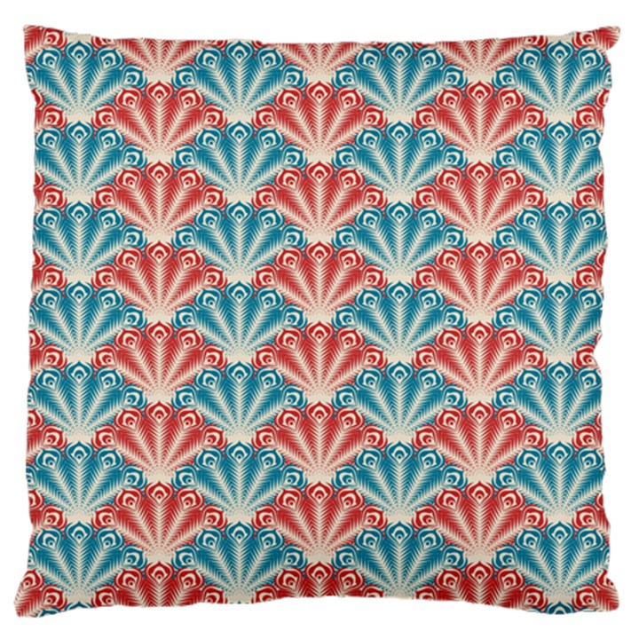 Seamless-patter-peacock Large Cushion Case (One Side)