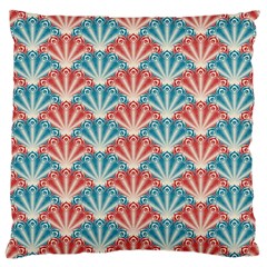 Seamless-patter-peacock Large Cushion Case (one Side)