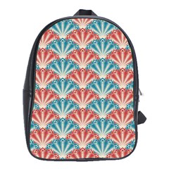 Seamless-patter-peacock School Bag (xl) by nateshop