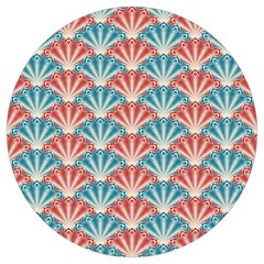 Seamless-patter-peacock Round Trivet by nateshop