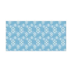 Snowflakes, White Blue Yoga Headband