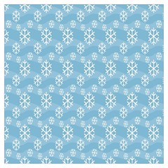 Snowflakes, White Blue Lightweight Scarf  by nateshop