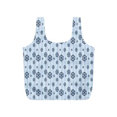 Snowflakes-seamless Full Print Recycle Bag (s) by nateshop