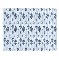 Snowflakes-seamless Double Sided Flano Blanket (large)  by nateshop