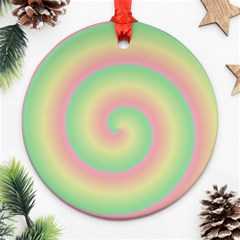 Spiral Round Ornament (two Sides) by nateshop