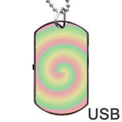 Spiral Dog Tag Usb Flash (two Sides)