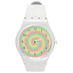 Spiral Round Plastic Sport Watch (m) by nateshop