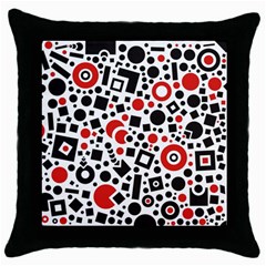 Square Throw Pillow Case (black)