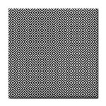 Square-black Tile Coaster Front