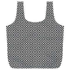 Square-black Full Print Recycle Bag (xxl) by nateshop