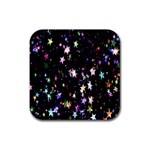 Stars Galaxi Rubber Coaster (Square) Front