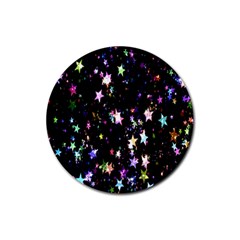 Stars Galaxi Rubber Coaster (round) by nateshop