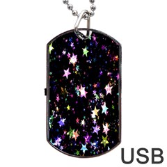 Stars Galaxi Dog Tag Usb Flash (one Side) by nateshop