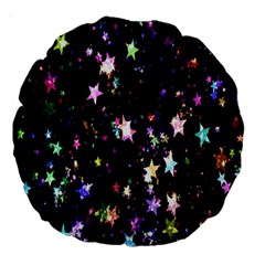 Stars Galaxi Large 18  Premium Round Cushions by nateshop