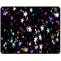 Stars Galaxi Double Sided Fleece Blanket (medium)  by nateshop