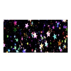 Stars Galaxi Satin Shawl 45  X 80  by nateshop