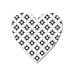 Star-white Triangle Heart Magnet by nateshop