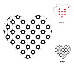 Star-white Triangle Playing Cards Single Design (heart) by nateshop