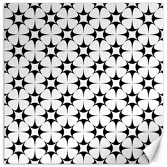 Star-white Triangle Canvas 12  X 12  by nateshop