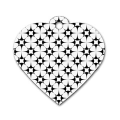 Star-white Triangle Dog Tag Heart (one Side) by nateshop