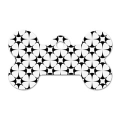 Star-white Triangle Dog Tag Bone (one Side) by nateshop