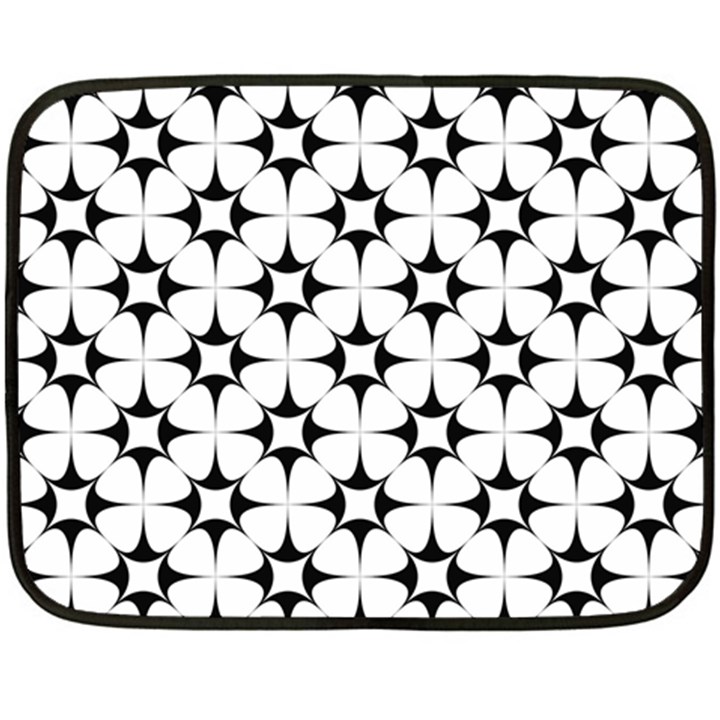 Star-white Triangle Fleece Blanket (Mini)