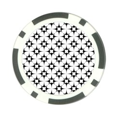 Star-white Triangle Poker Chip Card Guard (10 Pack) by nateshop