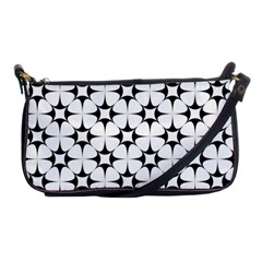 Star-white Triangle Shoulder Clutch Bag by nateshop