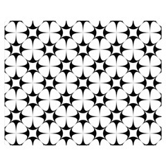 Star-white Triangle Double Sided Flano Blanket (medium)  by nateshop