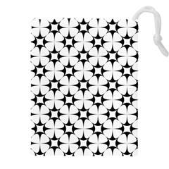 Star-white Triangle Drawstring Pouch (5xl) by nateshop