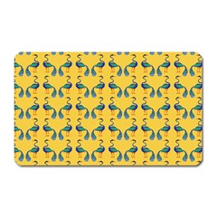 Textile-peacock Magnet (rectangular) by nateshop