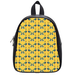 Textile-peacock School Bag (small) by nateshop