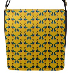 Textile-peacock Flap Closure Messenger Bag (s) by nateshop