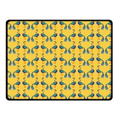 Textile-peacock Double Sided Fleece Blanket (small)  by nateshop