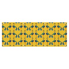 Textile-peacock Banner And Sign 8  X 3 