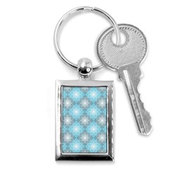 Triangle Blue Key Chain (rectangle) by nateshop