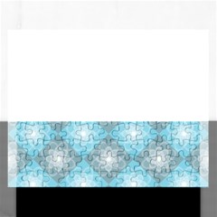 Triangle Blue Rectangular Jigsaw Puzzl by nateshop